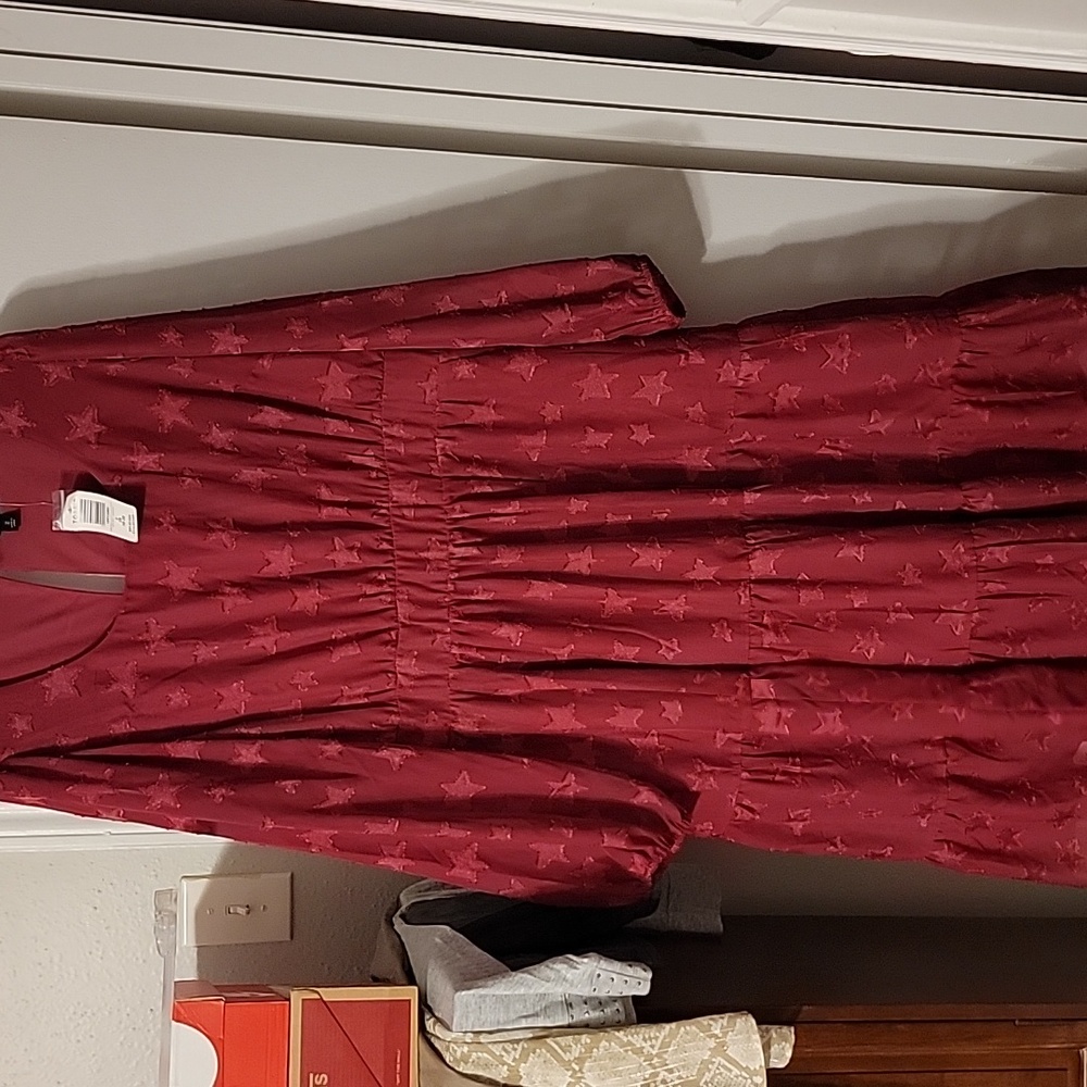 Torrid Long Sleeve Dress with Star Pattern